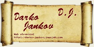 Darko Jankov vizit kartica